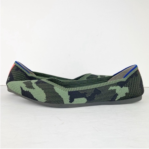 Rothy's Shoes - Rothy’s The Point Olive Camo Camouflage Flats Limited Edition Retired Size 8